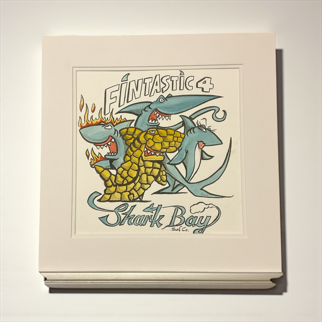 shark cartoon based on Fantastic Four